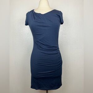 THEORY Women's Navy Blue Lucyetta Dress Stretch No Size